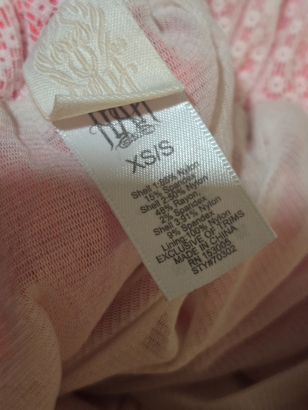 HAH Pleated Lace-Panel Maxi Skirt in Light Pink Size XS/S - Picture 9 of 9
